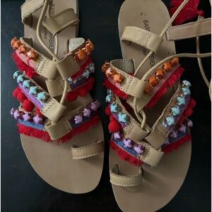 Barbara Barbieri boho lace up sandals